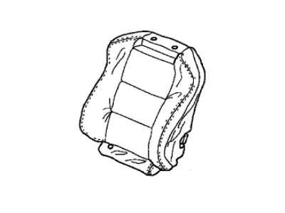 Acura 81531-SEP-A12ZA Cover, Left Front Seat Cushion Trim (Graphite Black) (Leather)