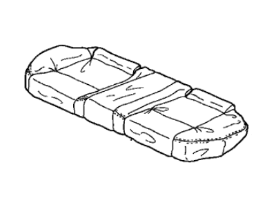 Acura 82131-SEP-A02ZA Cover, Rear Seat Cushion Trim (Graphite Black) (Leather)