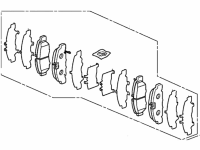 Acura 45022-SEP-A10 Front Brake Pad Set