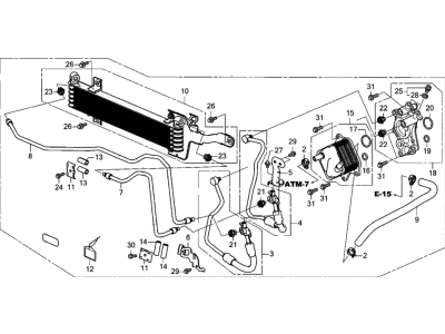 Acura 06255-61D-305 COOLER KIT (ATF)