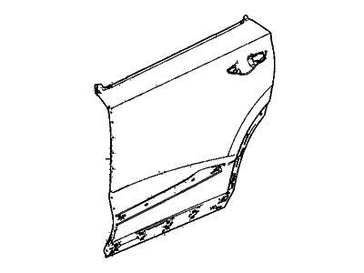 Acura 67611-TYA-A00ZZ Skin, Right Rear Door