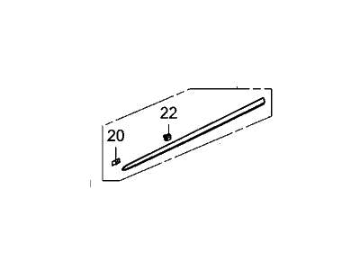 Acura 72312-TYA-A01 Garnish, Front Right Door Middle