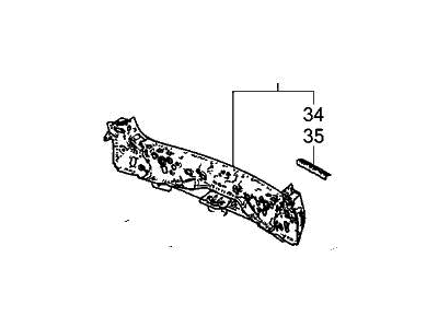 Acura 65750-TYA-A00ZZ Cross Member Complete, Floor Rear
