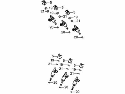 Honda 16010-RLV-306 INJECTOR SET, FUEL