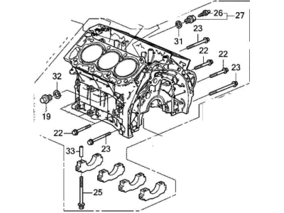 Acura 11000-61A-A00 Block Assembly, Cylinder