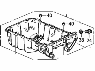 Acura 11200-61A-A00 Pan Complete, Oil