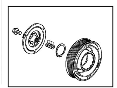Acura 38900-61A-A01 SET, CLUTCH