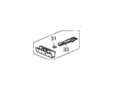 Acura 65740-TYA-305ZZ Cross Member Complete D, Rear Floor
