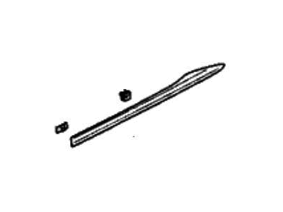 Acura 72852-TYA-A01 Garnish, Rear Left Door Middle