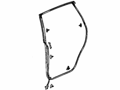 Acura 72850-TYA-A01 Weatherstrip, Rear Left Door