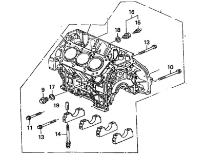 Acura 11000-PGE-810 Block Assembly, Cylinder (Dot)
