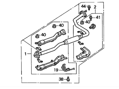 Acura 18220-SK7-A51 Pipe B, Exhaust