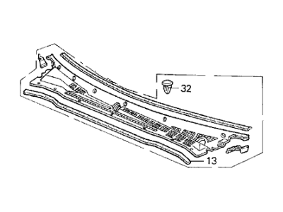 Acura 74200-SK7-A01 Cowl Top Assembly