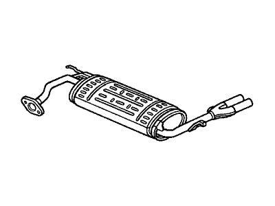 Acura 18307-SK7-505 Muffler, Exhaust