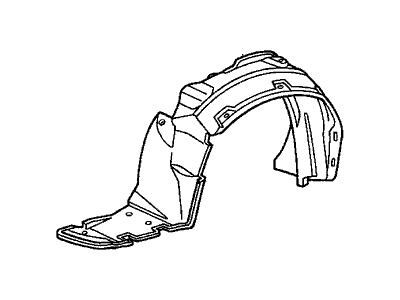 Acura 74151-SK7-000 Fender, Left Front (Inner)