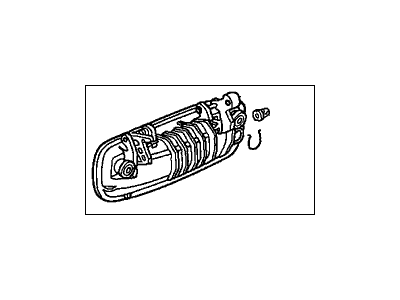 Acura 72140-SK7-004 Handle Assembly, Passenger Side (Outer) (Hondalock)