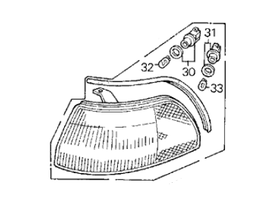 Acura 33850-SK7-A01 Light Assembly, Left Front Position &Side Marker