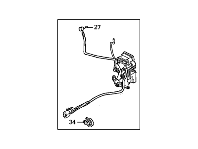 Acura 72110-SK7-A21 Lock Assembly, Right Front Door