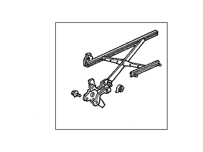 Acura 72251-SK7-003 Regulator Assembly, Left Front Door Power