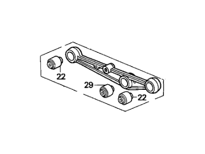 Acura 52350-SK8-A11 Arm, Right Rear (Lower) (Abs)