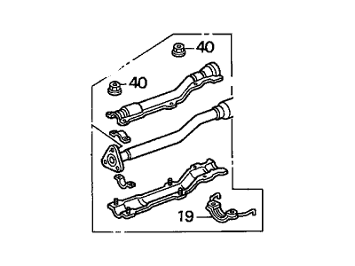 Acura 18210-SK7-A54 Pipe A, Exhaust (Sankei)