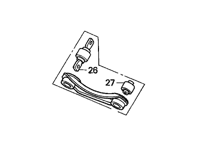 Acura 52390-SK7-010 Arm, Right Rear (Upper)