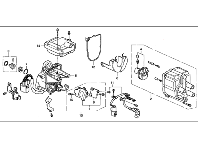 Acura 30100-PR4-A53 Distributor Assembly (Td-24U) (Tec)