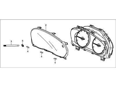 Acura 78100-T3R-A12 Meter Assembly Combination