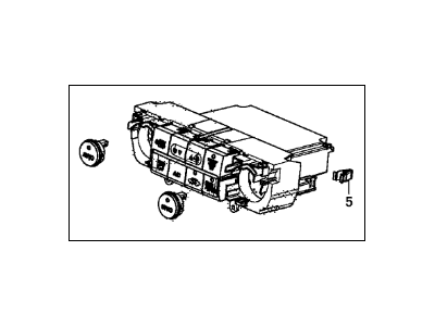 Acura 79607-TV9-A41ZA Control Assembly, Automatic Air Conditioner (Premium Black Metallic)