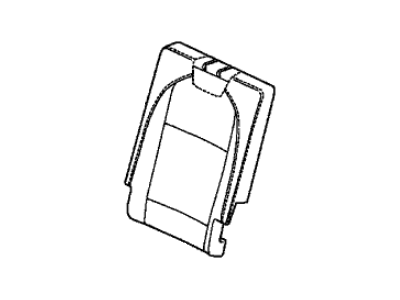 Acura 82121-TZ5-A61ZP Cover, Right Rear Seat-Back Trim (Type V) (Leather)