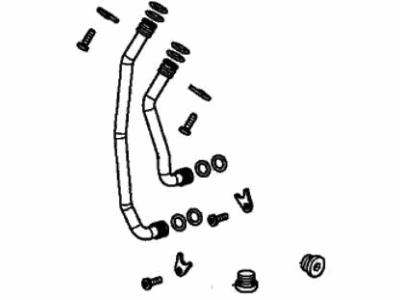 Honda 06225-5J4-000 Pipes Kit, Oil Cooler