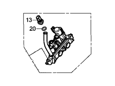 Honda 15810-5J6-A01 Valve Assembly, Front Spool