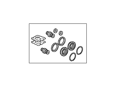 Acura 01463-TZ5-A00 Caliper Set, Front
