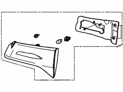 Acura 34150-TZ5-H02 Light Assembly, Passenger Side Lid