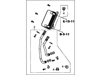 Acura 06224-5J4-010 Kit, Oil Cooler