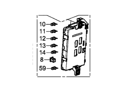 Acura 38210-TZ5-A22 Box Assembly, Passenger Fuse