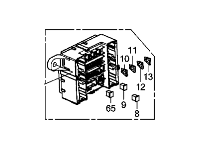 Acura 38230-TZ6-A12 Box Assembly, Rear Junction