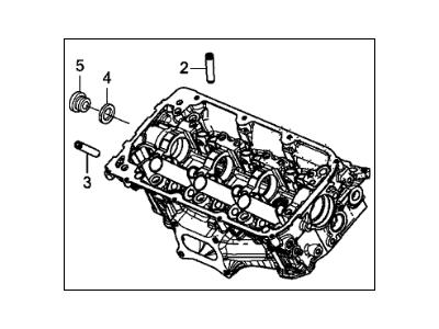 Acura 12100-R9P-305 Cylinder Head Assembly, Front