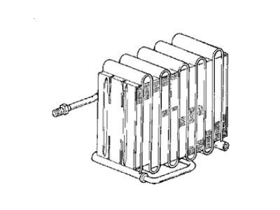 Acura 80210-SD4-A02 Evaporator Assembly