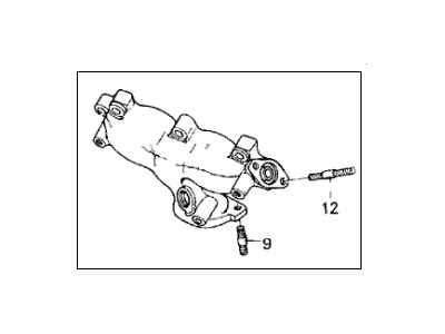 Acura 18100-PL2-660 Manifold Assembly, Front Exhaust