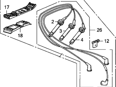 Acura 32720-PH7-662 Wire R, High/T