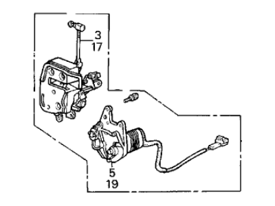 Acura 72660-SD4-003 Handle Assembly, Left Rear Inside
