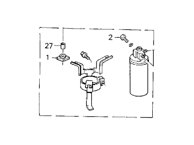 Acura 80350-SD4-N00 Tank Assembly, Receiver