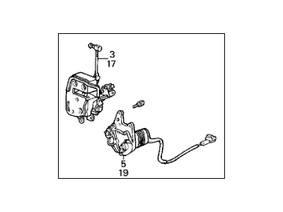Acura 72610-SD4-C02 Lock Assembly, Right Rear Door Power