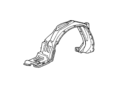 Acura 74151-SD4-020 Fender, Left Front (Inner)