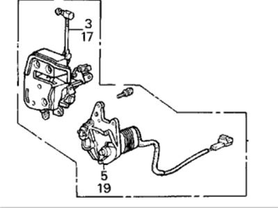 Acura 72650-SD4-C02 Lock Assembly, Left Rear Door Power