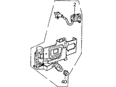 Acura 72160-SD4-662 Handle Assembly, Left Front Inside
