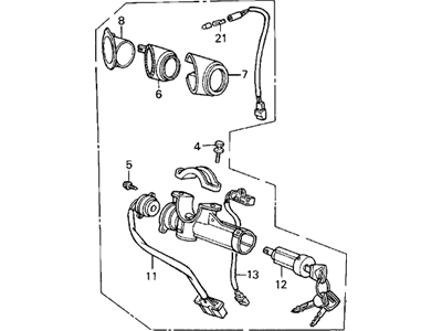 Acura 35450-SD4-A02 Switch Assembly, Wiper (A)