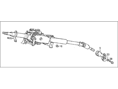 Acura 53200-SD4-A03 Column Assembly, Steering (Lh)