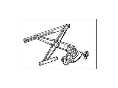 Acura 72751-SD4-014 Regulator, Left Rear Door Power